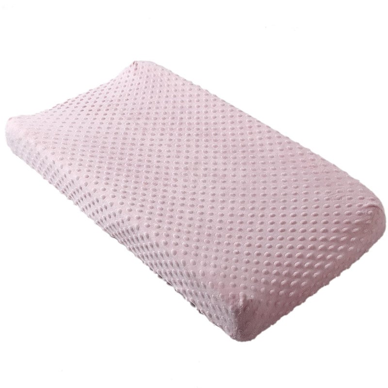 DONOMILO Changing Pad Cover Super Soft Dots Skin-Friendly Breathable Wipeable Changing Table Sheets for Baby Boy and Baby Girl (Blushing Bride) - Image 2